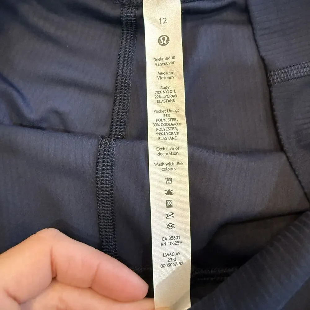 Lululemon Size 12 Align High Rise 23” Crop Pant Authentic Blue Twill